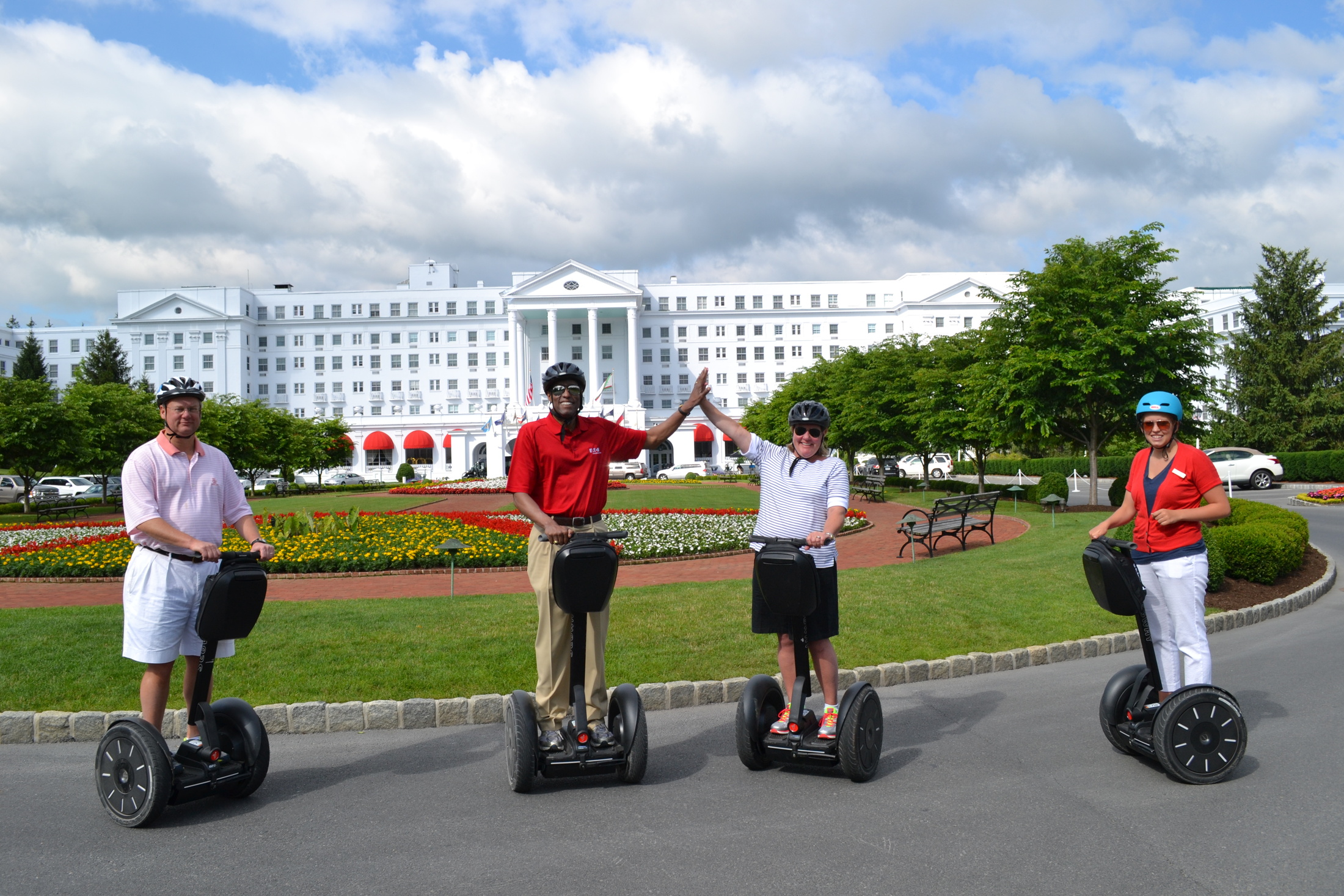 group-on-segway-tour-in-front-of-hotel