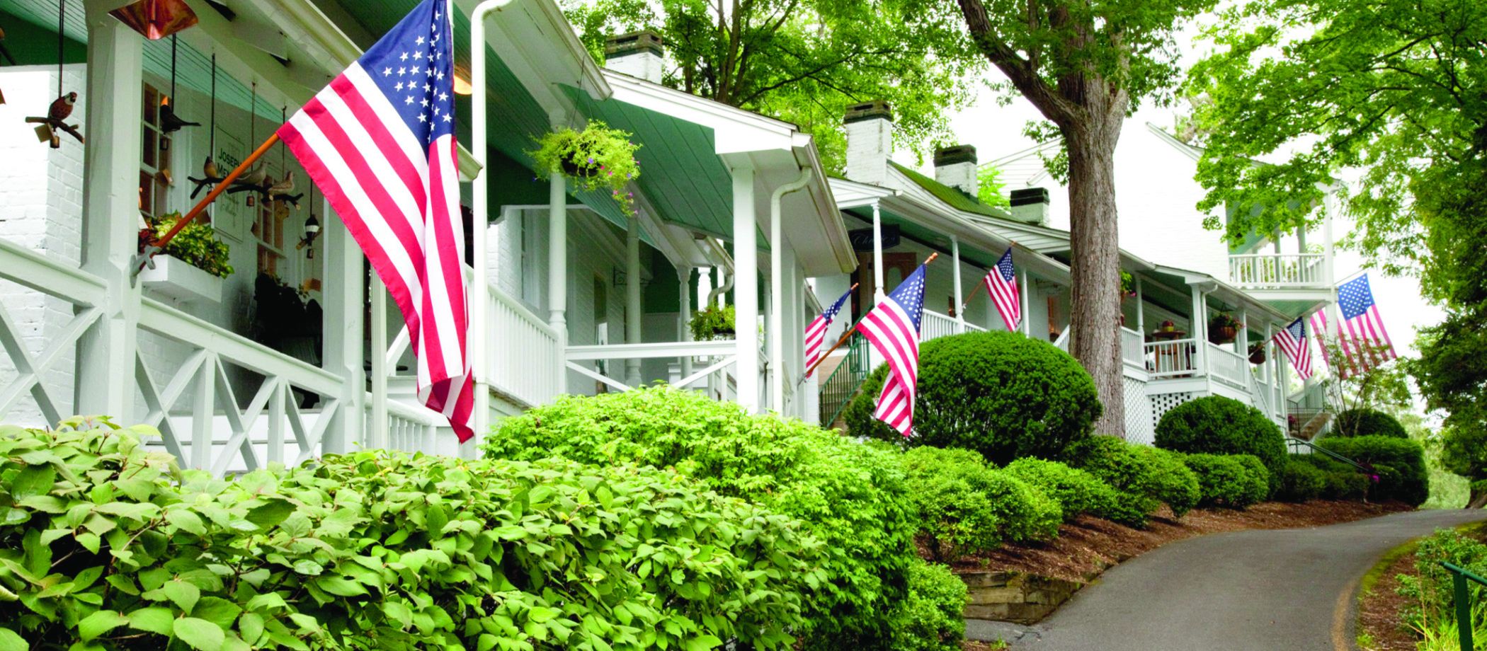 street-with-flags-greenery