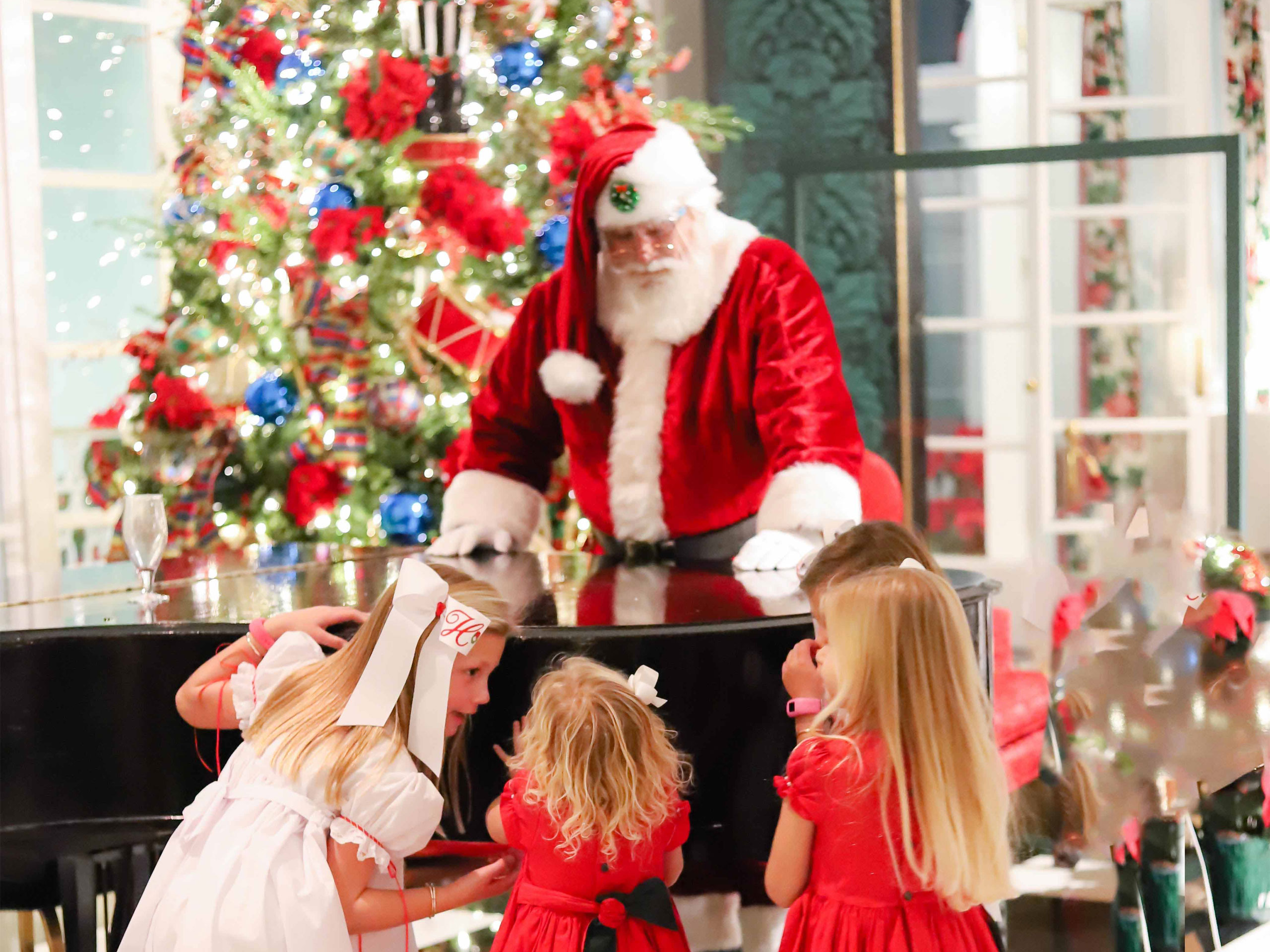 Santa with children