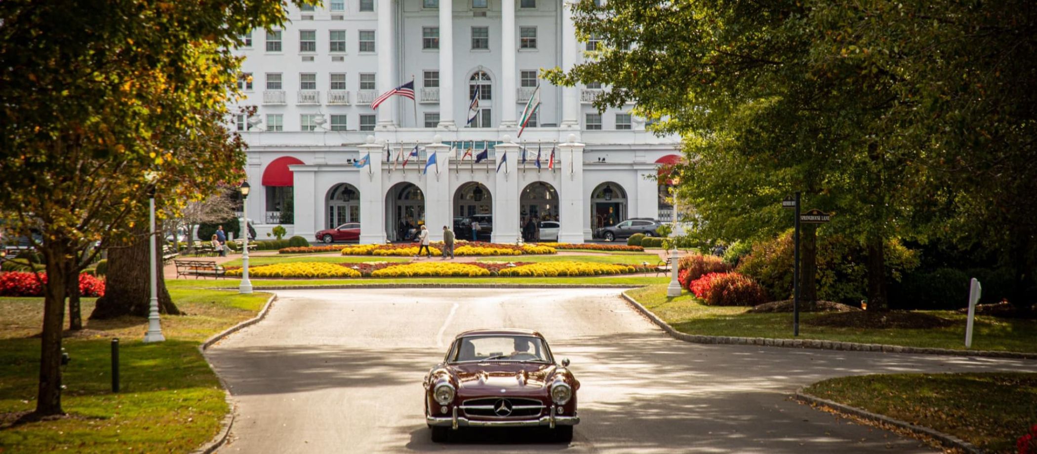 Car Driving Front Entrance