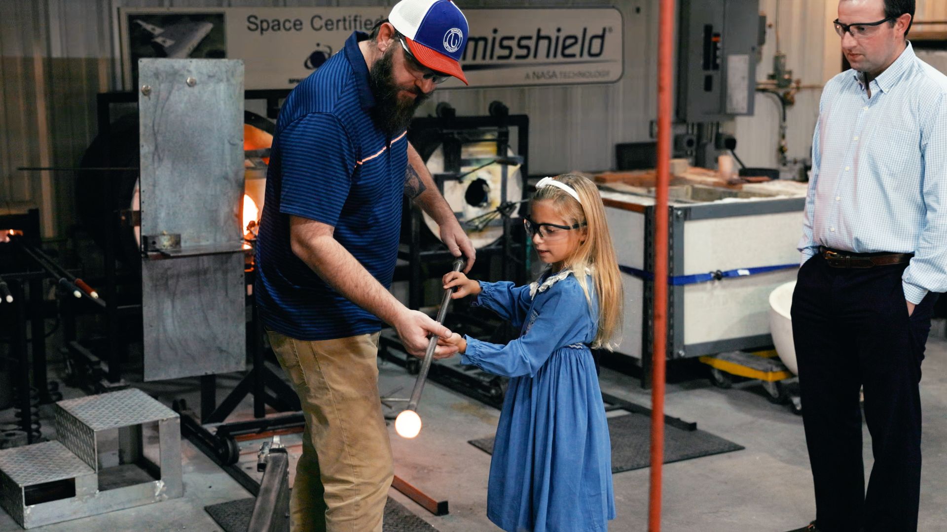 Child Glass Blowing